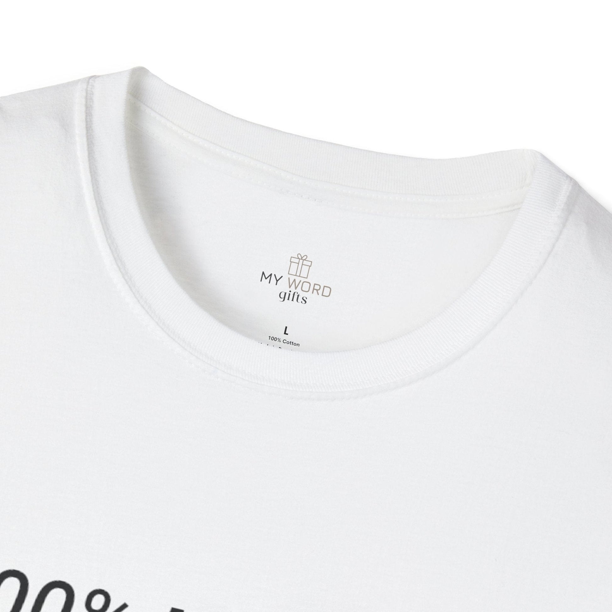Printify T-Shirt 100% Wifey Material T-Shirt