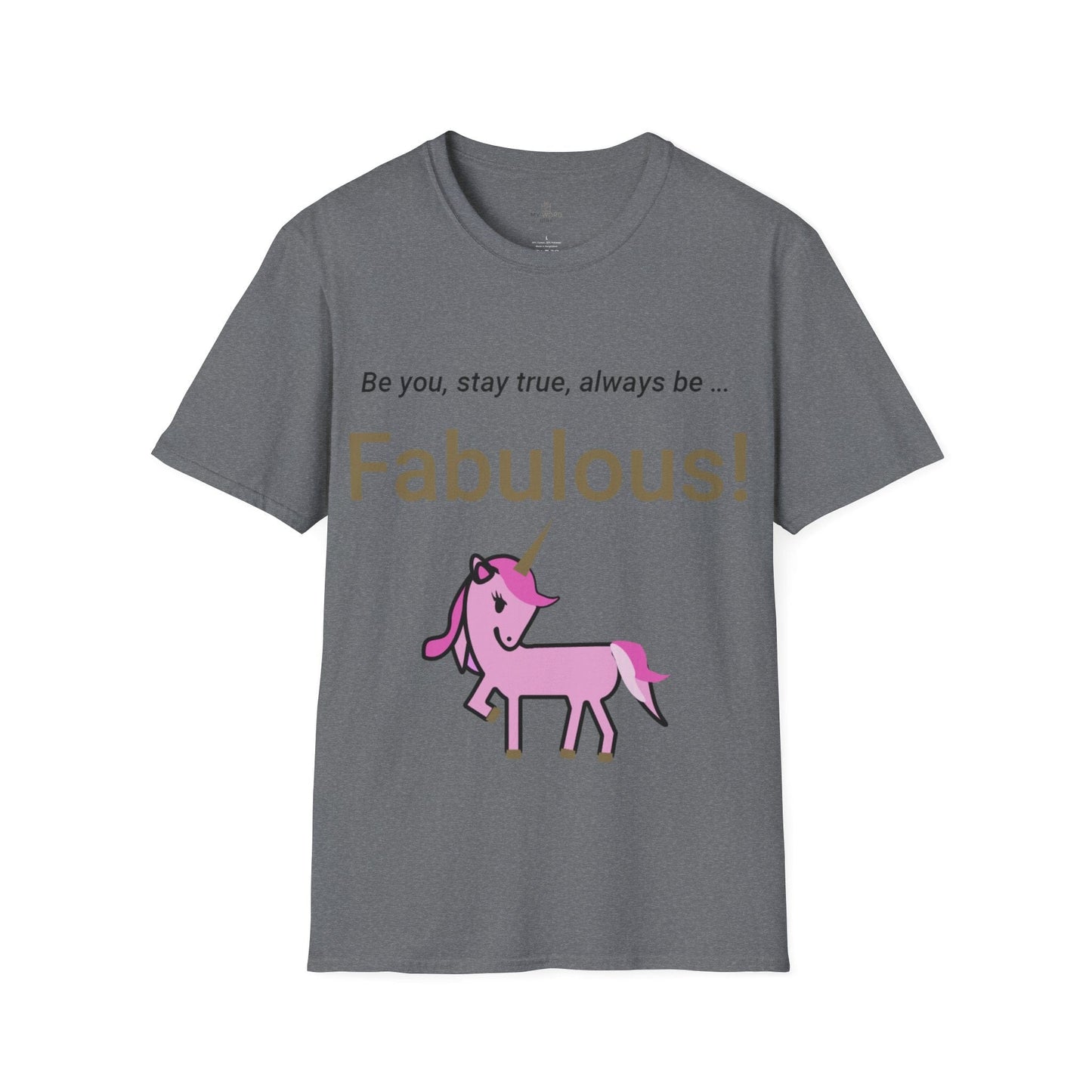 Printify T-Shirt Graphite Heather / M Fabulous Unicorn T-Shirt