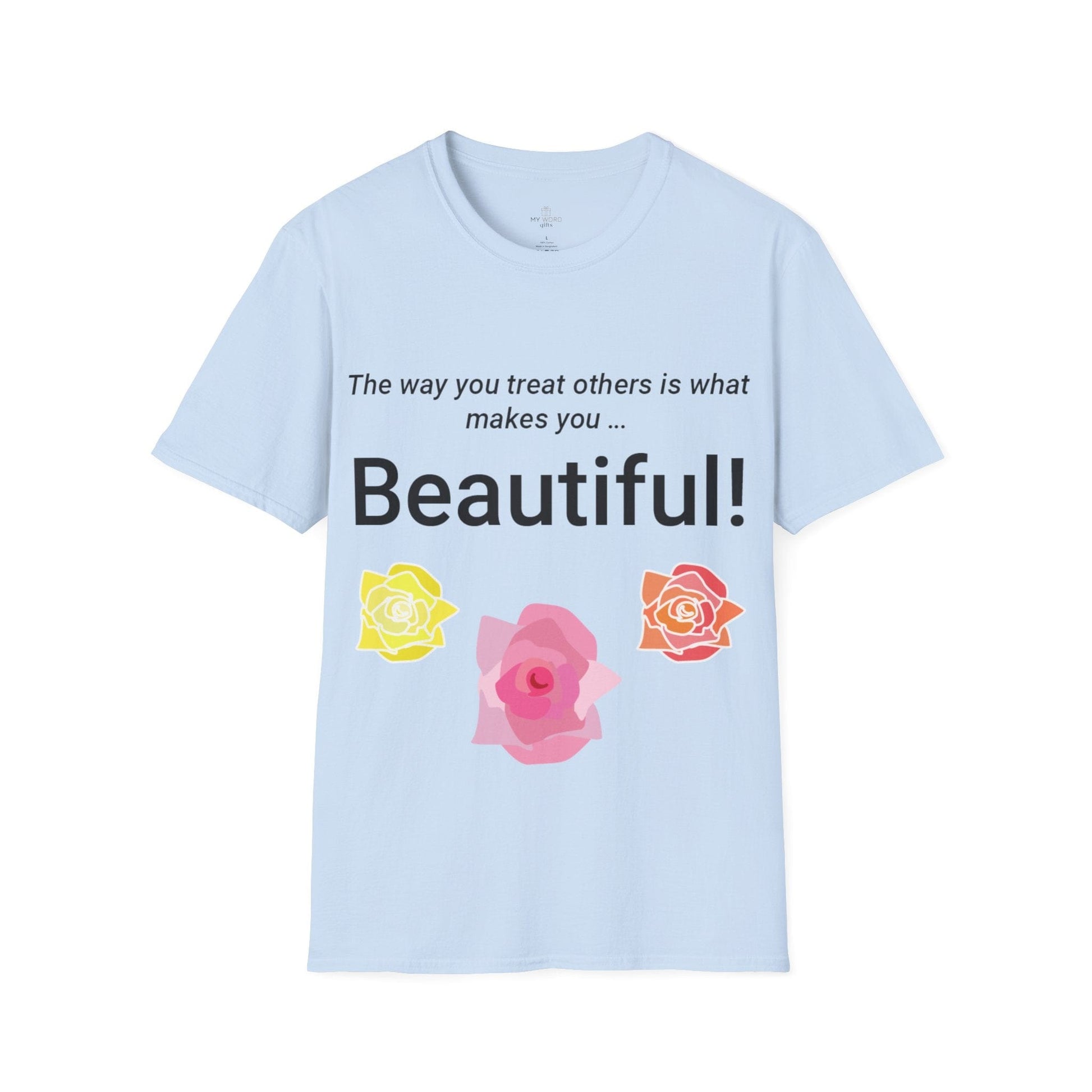 Printify T-Shirt Light Blue / S Beautiful You T-Shirt