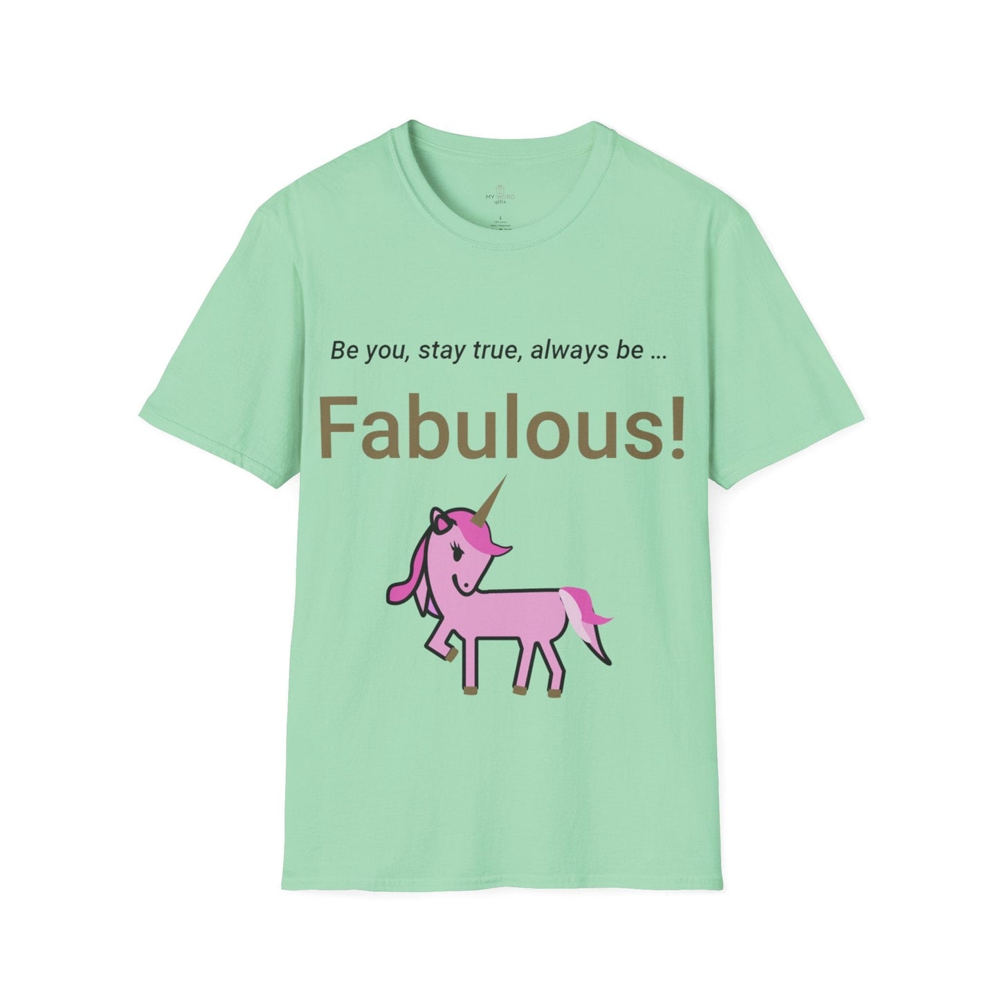 Printify T-Shirt Mint Green / XL Fabulous Unicorn T-Shirt