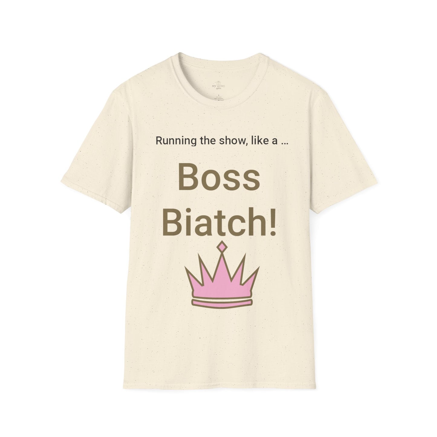Printify T-Shirt Natural / S Boss Biatch T-Shirt