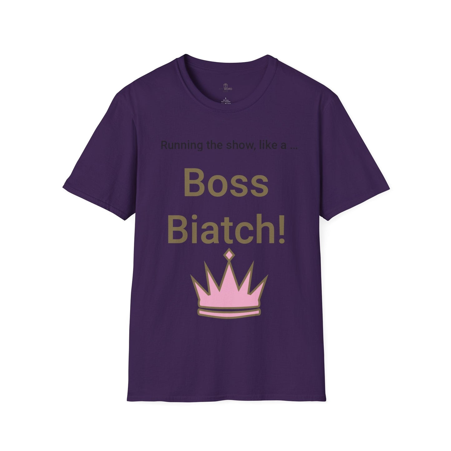 Printify T-Shirt Purple / S Boss Biatch T-Shirt
