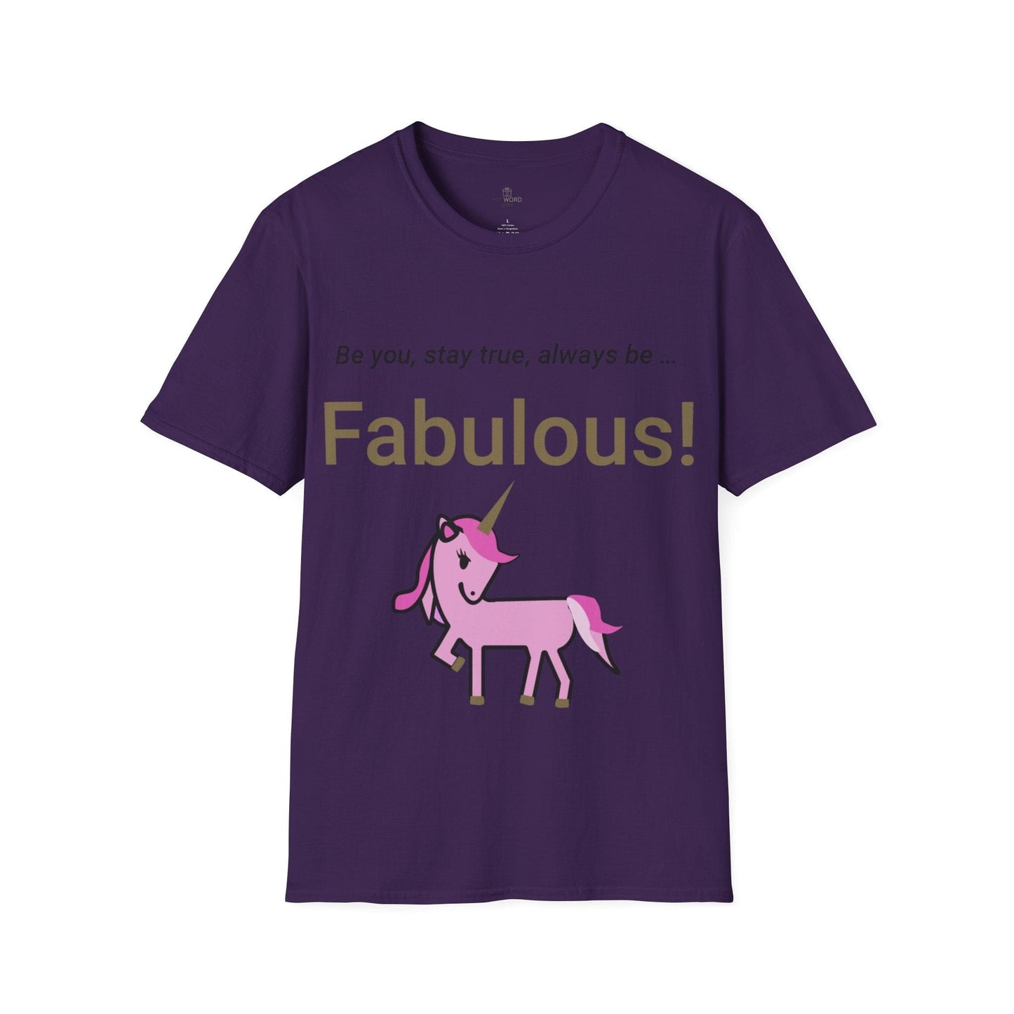 Printify T-Shirt Purple / S Fabulous Unicorn T-Shirt
