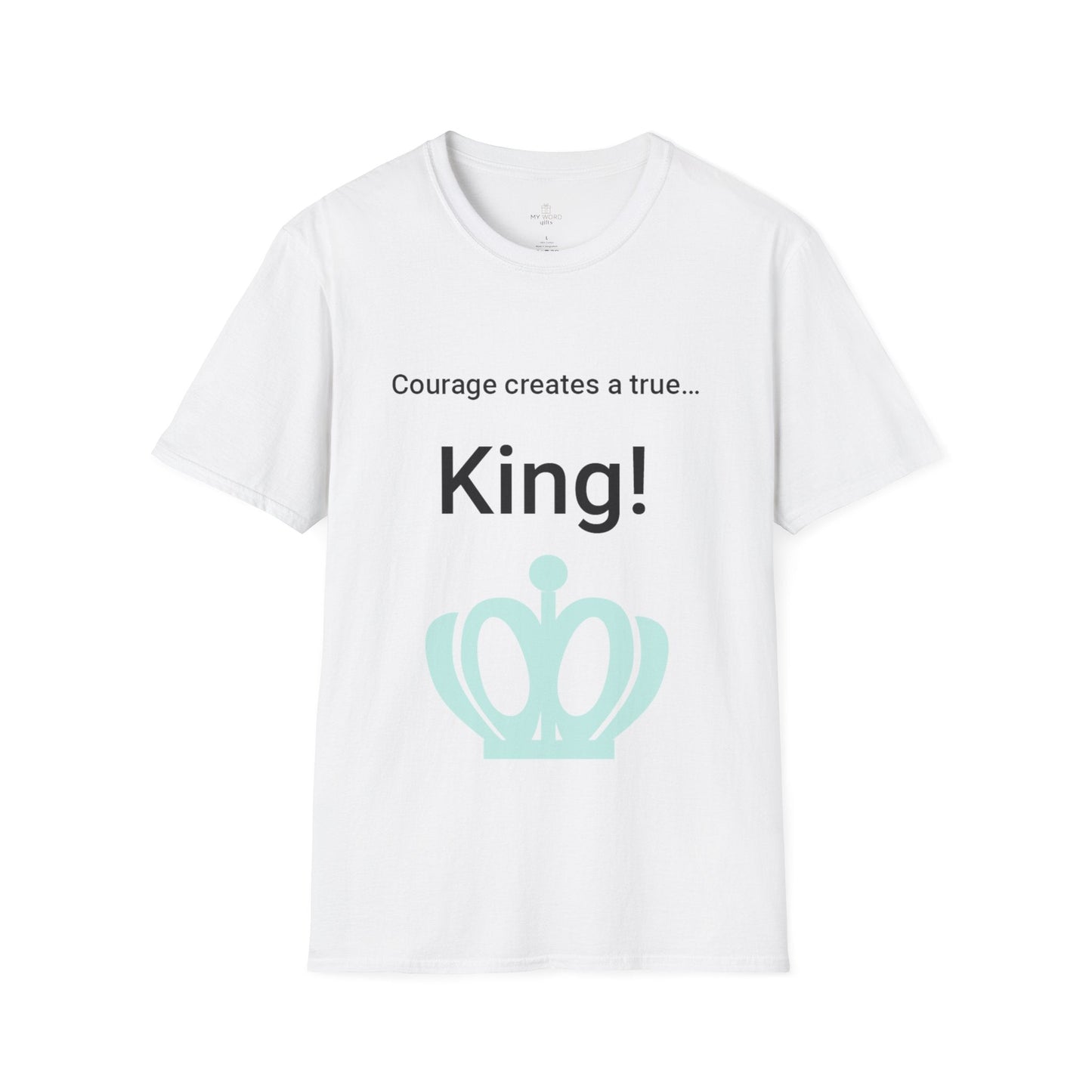 Printify T-Shirt White / S Courage King T-Shirt