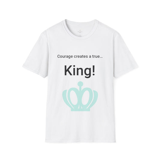 Printify T-Shirt White / S Courage King T-Shirt