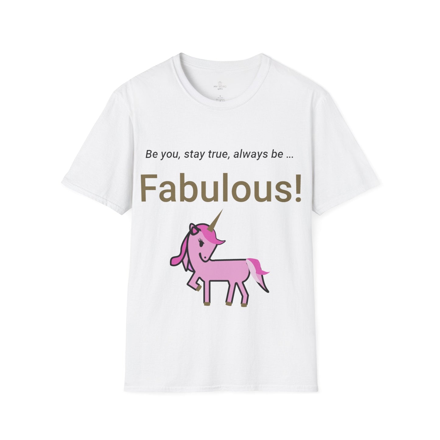 Printify T-Shirt White / S Fabulous Unicorn T-Shirt
