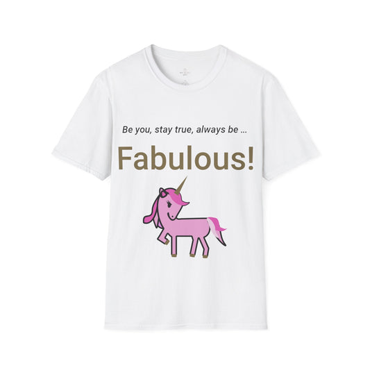 Printify T-Shirt White / S Fabulous Unicorn T-Shirt
